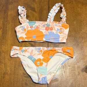 Jessica Simpson Floral Bikini - Orange and Blue